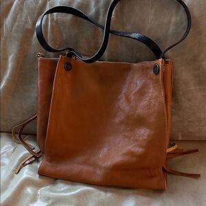 Old trend brand Brown Leather Tote Bag
